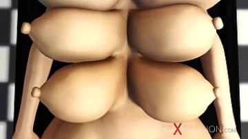 Play مكبل وجاهز طاهية Bdsm ذات الثدي الضخمة تشت