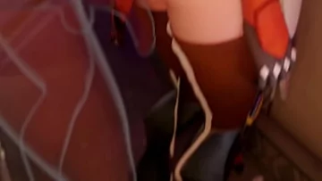 Play Tracer وd Va من Overwatch في Steamy Threeway