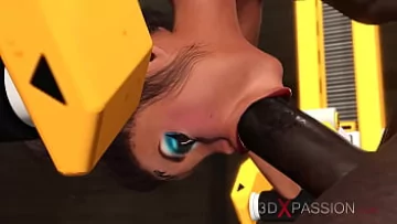 Play الجمال الأسير: عمل جماع الدبر المتشددين مع كس محلوق وقضيب أسود كبير