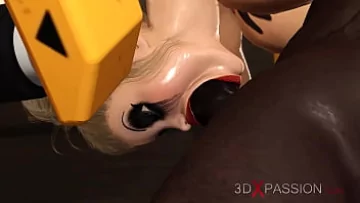 Play يتمتع السجين الشقراء مفلس بعمل BDSM الخام مع الديك