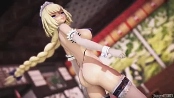 Play MMD R18: لقاء صريح – جان دارك وسيستار Shake It